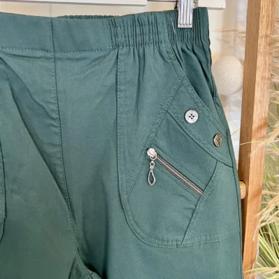 T543- Pantalon Confort Chaud (T38-T52) - vert-sapin - 56