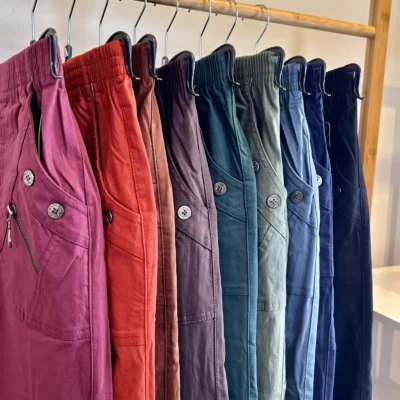 T543- Pantalon Confort Chaud (T38-T52) - vert-sapin - 56