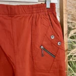 Pantalon confort chaud femme JST taille haute T38-T52 - rouille - 58
