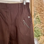 Pantalon confort chaud femme JST taille haute T38-T52 - marron - 58