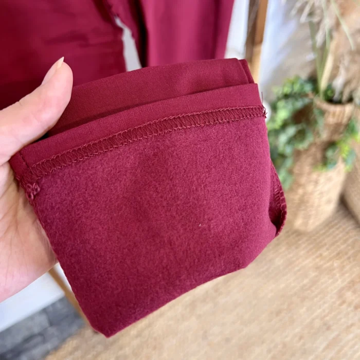 R274- Tregging Molletonné Christy - bordeaux - 52