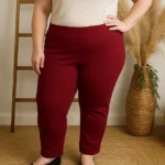 R274- Tregging Molletonné Christy - bordeaux - 52