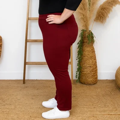 R274- Tregging Molletonné Christy - bordeaux - 52