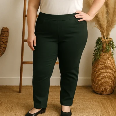 R274- Tregging Molletonné Christy - vert-sapin - 52