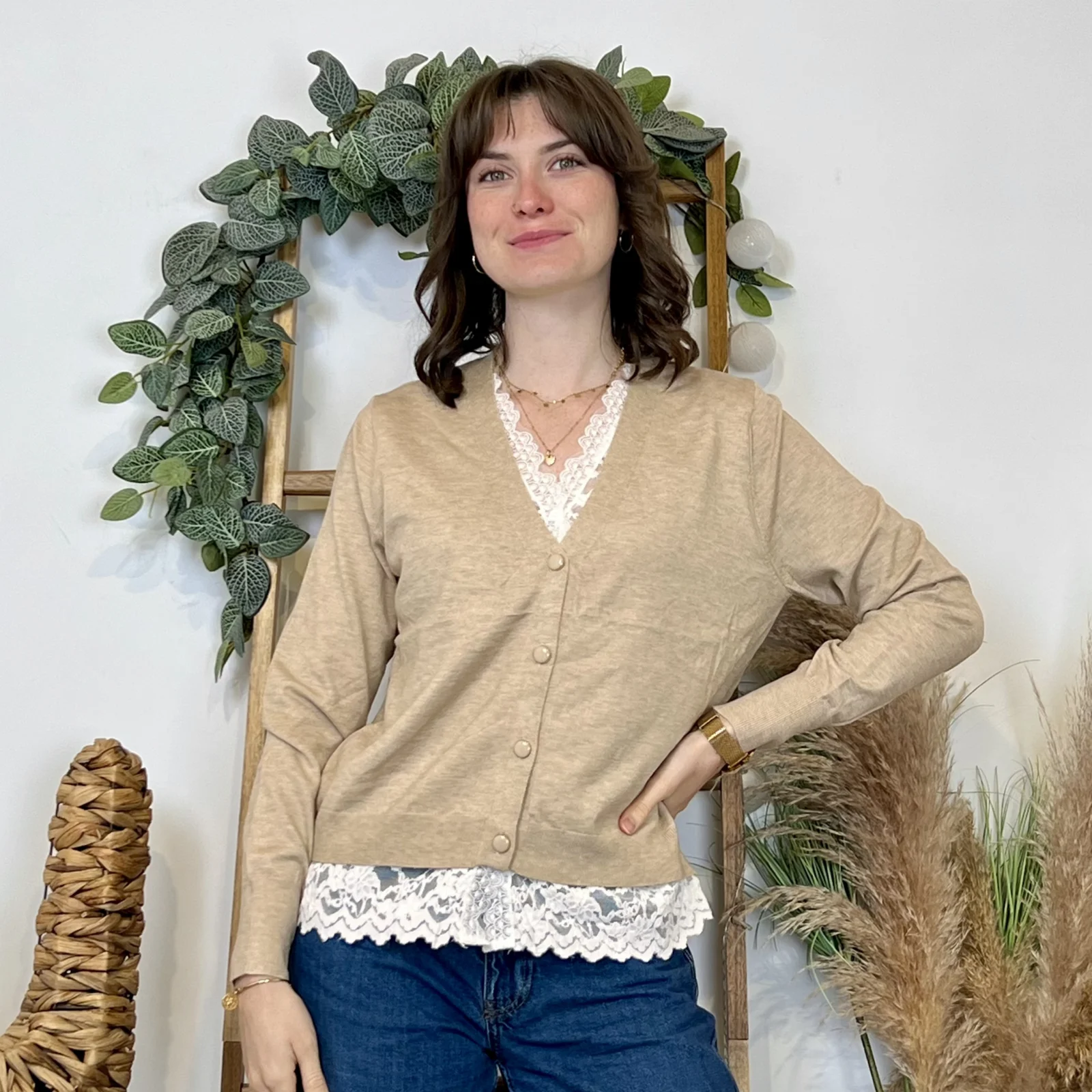 K060- Gilet-chemisier Version Féminin