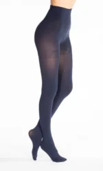 Y498- Opaque 80 Den - marine - taille-unique