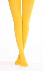Y498- Opaque 80 Den - moutarde - taille-unique