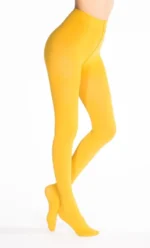 Y498- Opaque 80 Den - moutarde - taille-unique
