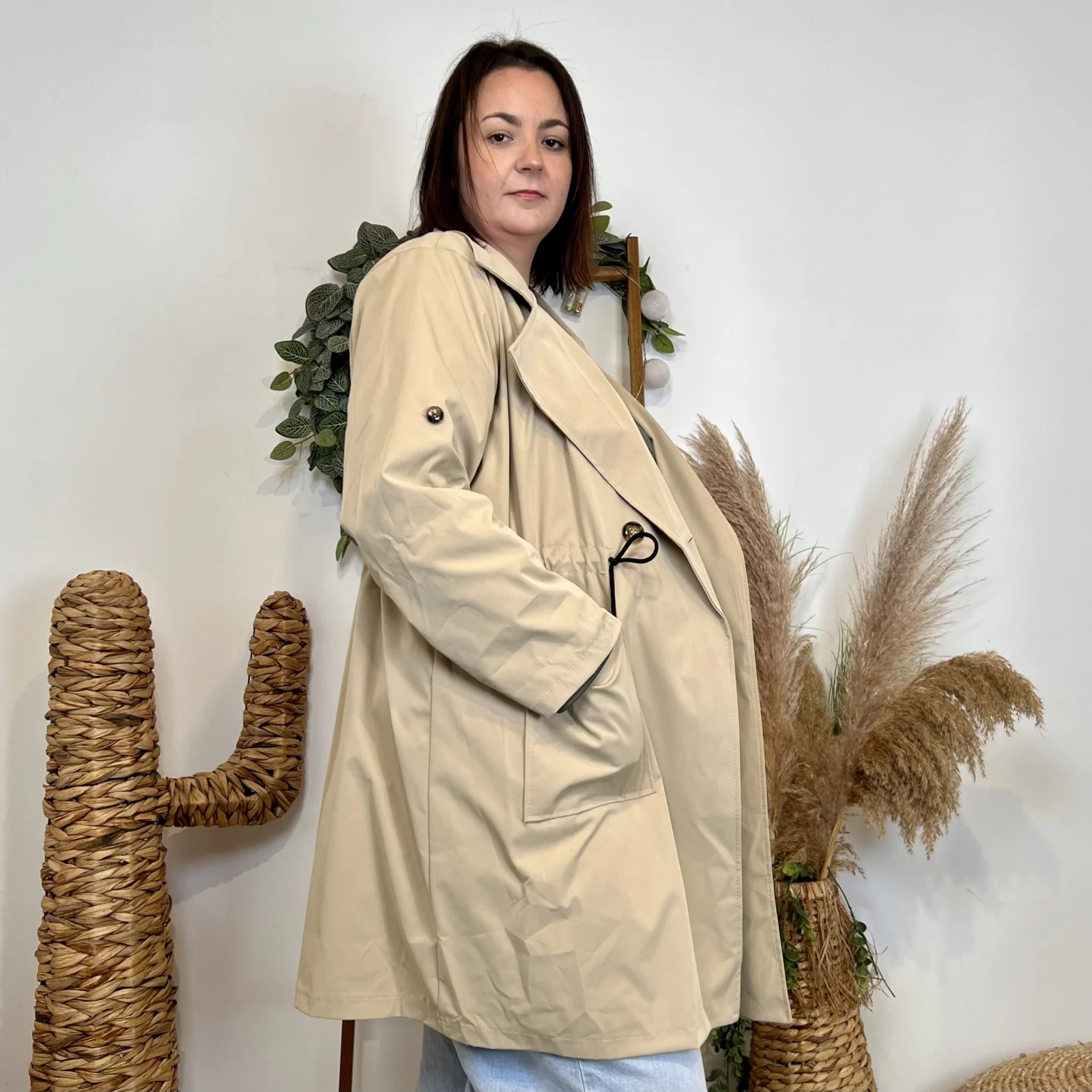 K127-Imperméable mi-long