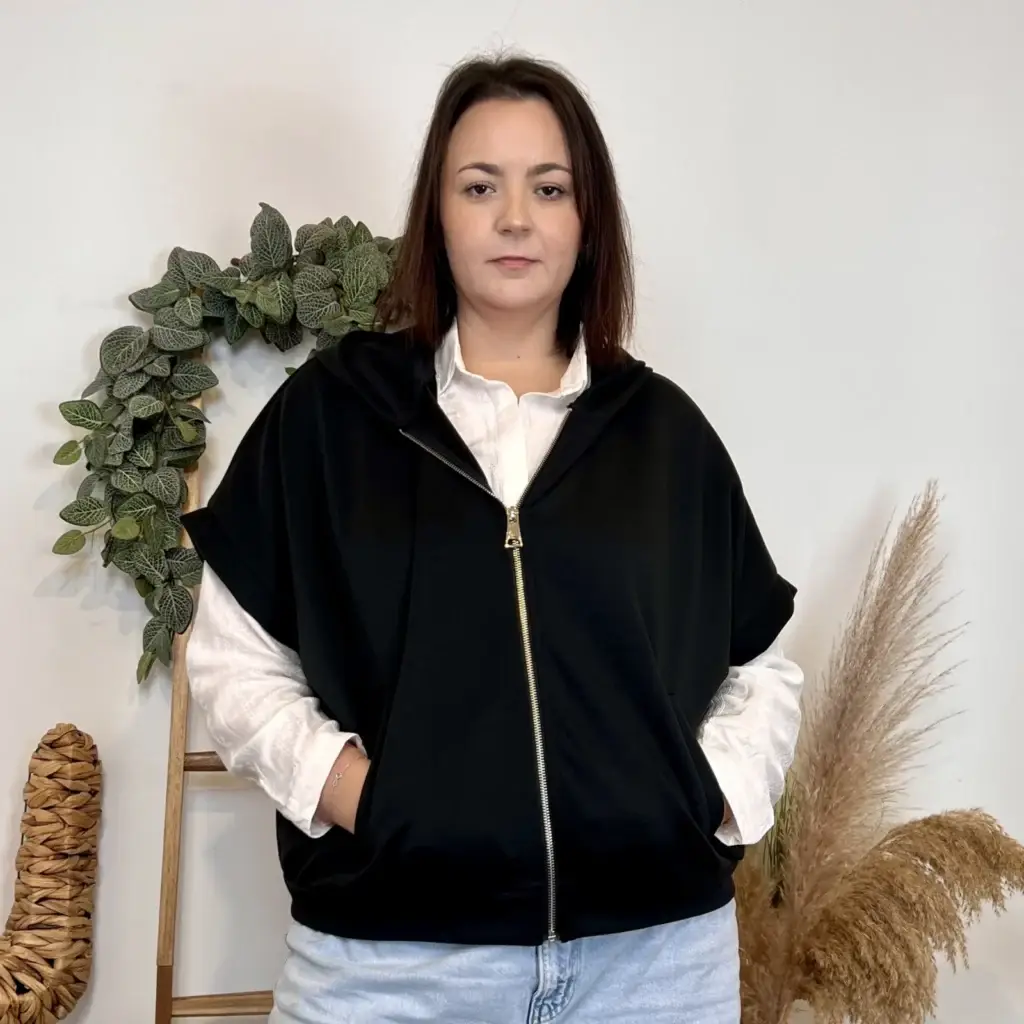 J882 - Sweat sans manche (GT) - noir - taille-unique-grande-taille