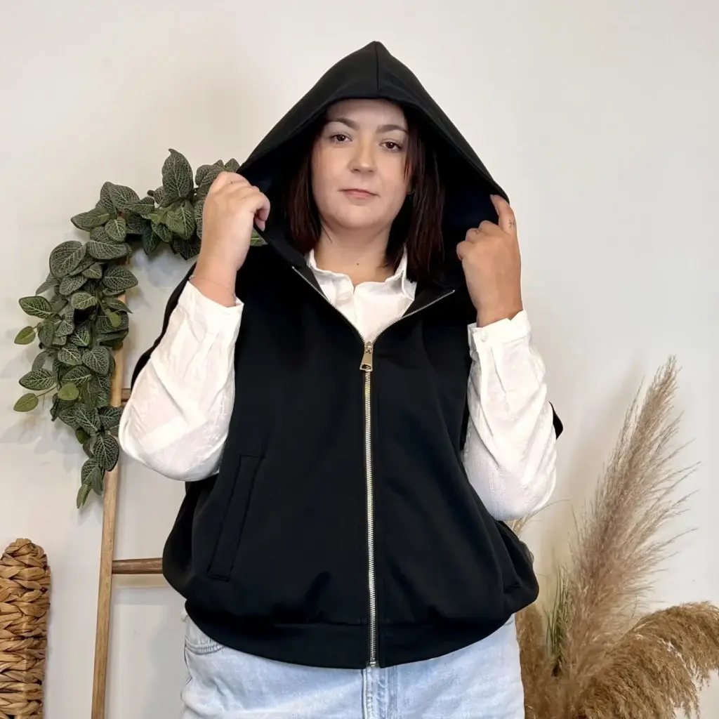 J882 - Sweat sans manche (GT) - noir - taille-unique-grande-taille
