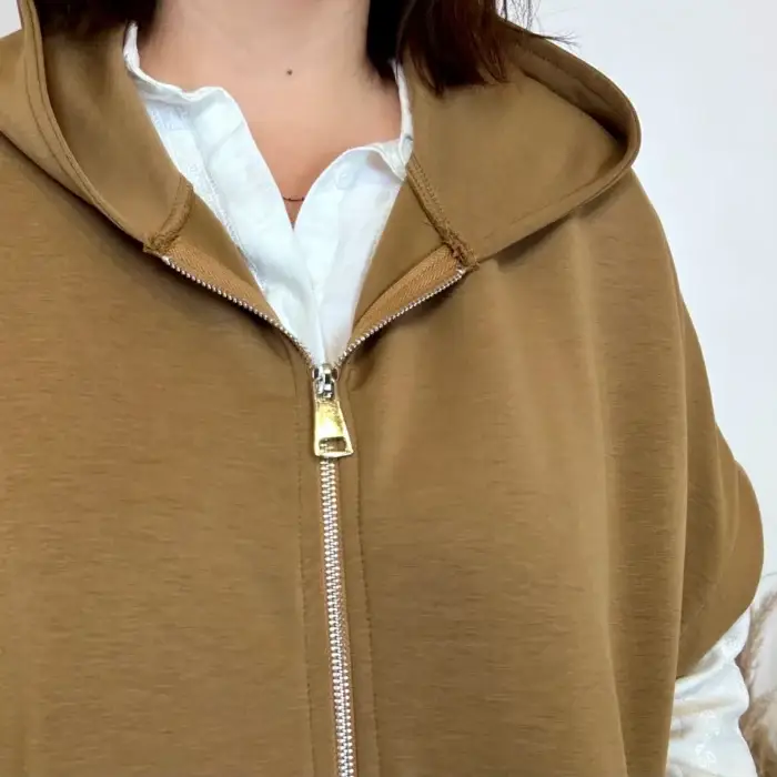 Sweat sans manche (GT) - camel - taille-unique-grande-taille