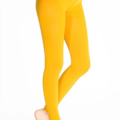 Y499- Legging, 80 Den - moutarde - taille-unique