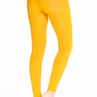 Y499- Legging, 80 Den - moutarde - taille-unique