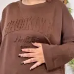 Sweat "Brooklyn" (GT) - marron - taille-unique-grande-taille