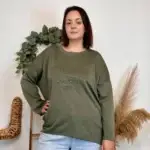 Sweat "Brooklyn" (GT) - kaki - taille-unique-grande-taille