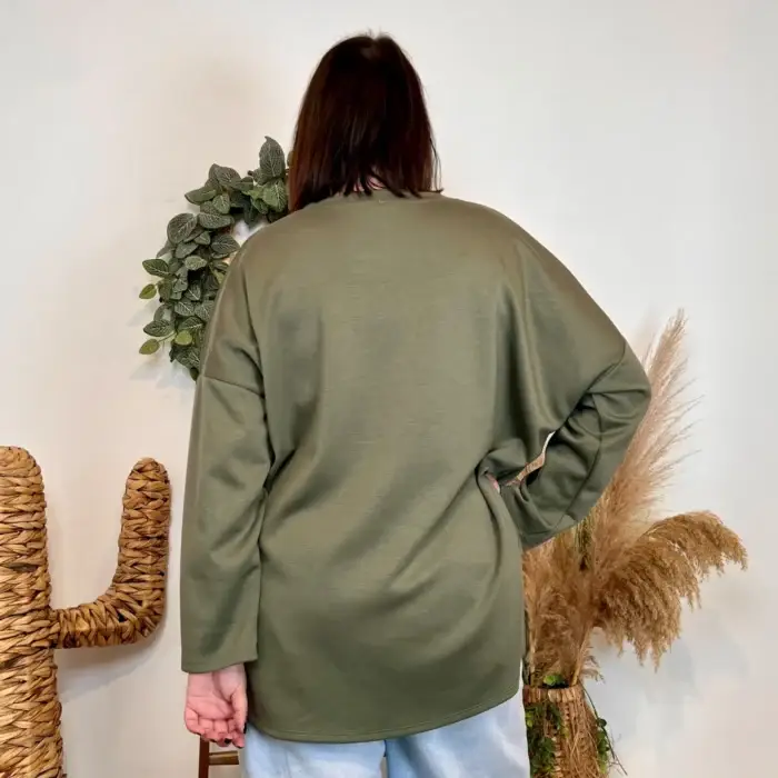 Sweat "Brooklyn" (GT) - kaki - taille-unique-grande-taille