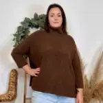 Pull Col roulé uni (Gt) - marron - taille-unique-grande-taille