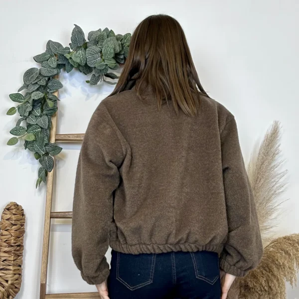 J973 - Bomber court (TU) - marron - taille-unique