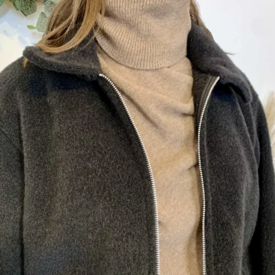 J973 - Bomber court (TU) - noir - taille-unique