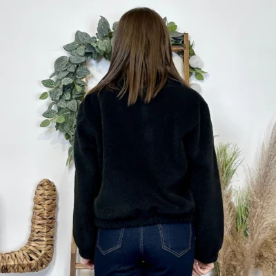 J973 - Bomber court (TU) - noir - taille-unique