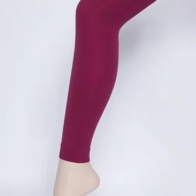 Y499- Legging, 80 Den - bordeaux - taille-unique
