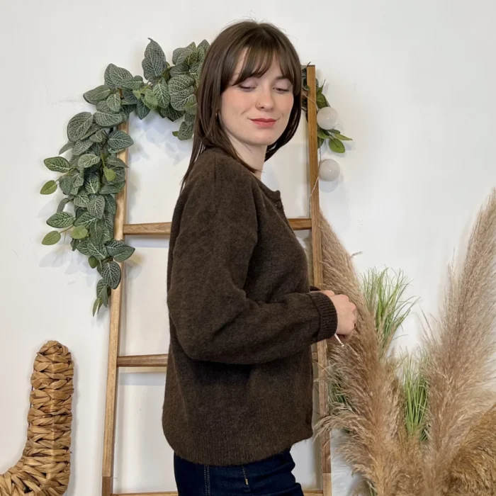 Gilet en mailles (TU) - marron - taille-unique