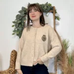Gilet en mailles (TU) - taupe - taille-unique