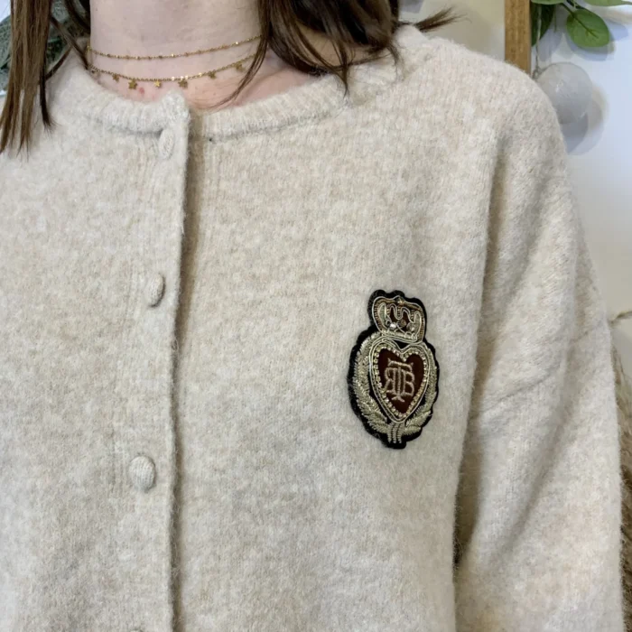 Gilet en mailles (TU) - taupe - taille-unique