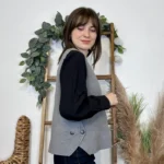 Gilet sans manches femme en maille - gris - taille-unique