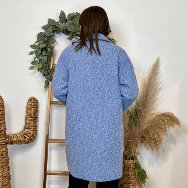 J987 - Manteau en laine (TU) - bleu-jeans - taille-unique