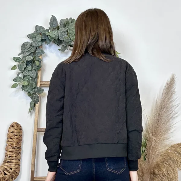 I906- Veste brodée (T36-T40) - noir - 40