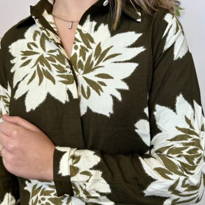 J925 - Chemise By-One (T36-T40) - kaki - 38