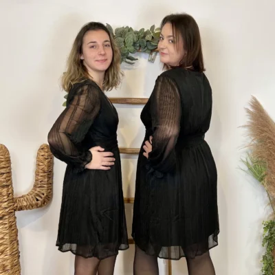 X001- Robe fils brillants (T36-T40) - noir - 38