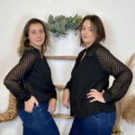 Blouse en voile (T36-T40) - noir - 38