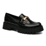 R464- Mocassins semelle crantée - noir - 41