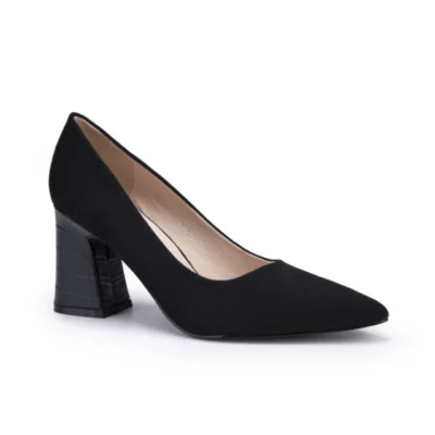 R382- Escarpins MOOW à talon carré - noir - 41