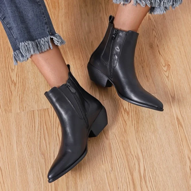 R386- Santiags Basses MOOW - noir - 41