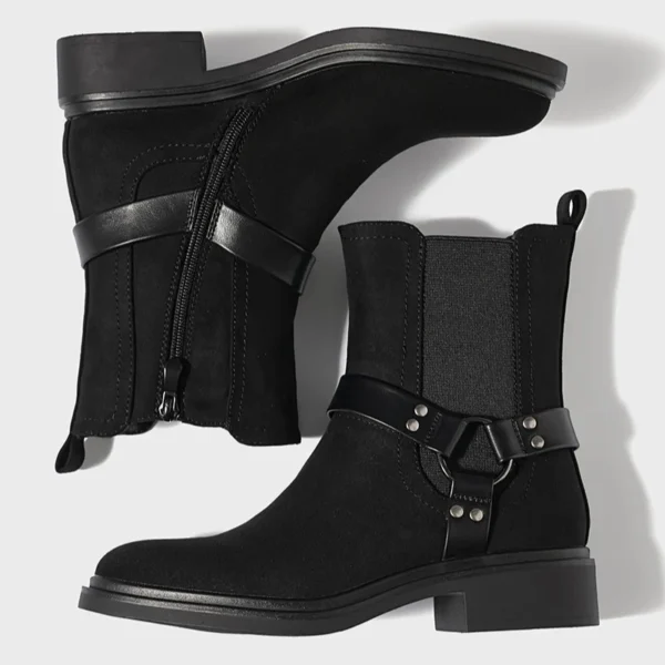 R385- Bottines motardes MOOW - noir - 41