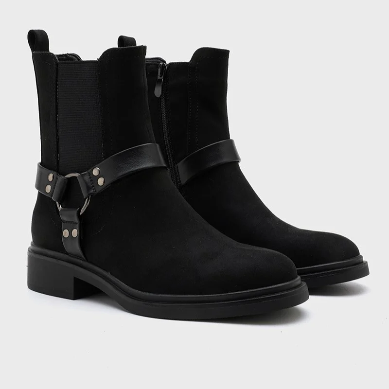 R385- Bottines motardes MOOW - noir - 41