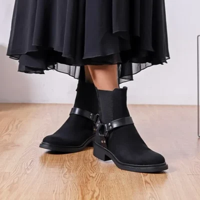 R385- Bottines motardes MOOW - noir - 41