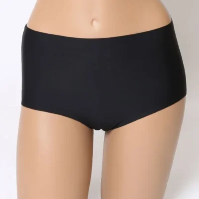 Y798- Culotte haute sans couture - noir - 44