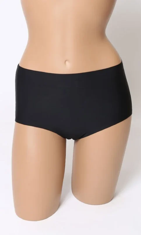 Y798- Culotte haute sans couture - noir - 44