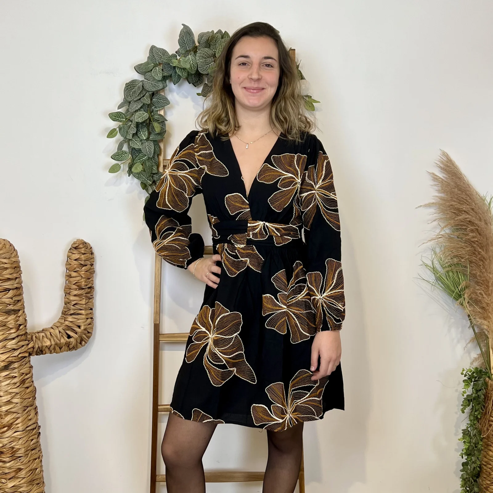 J922 - Robe Gingko (T36-T40) - noir - 38