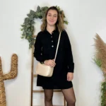 Robe courte en velours côtelé MAËLLE
