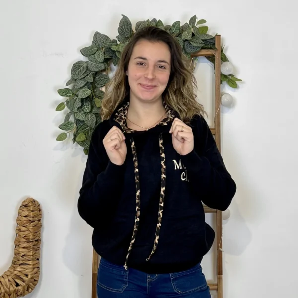 I886 - Pull "Cool Mom Club" (TU) - noir - taille-unique