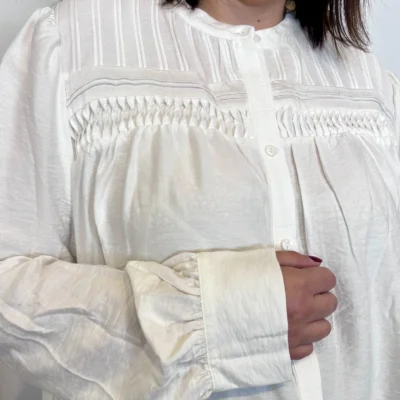 K925 - Chemise unie (T40-T48) - blanc - 48