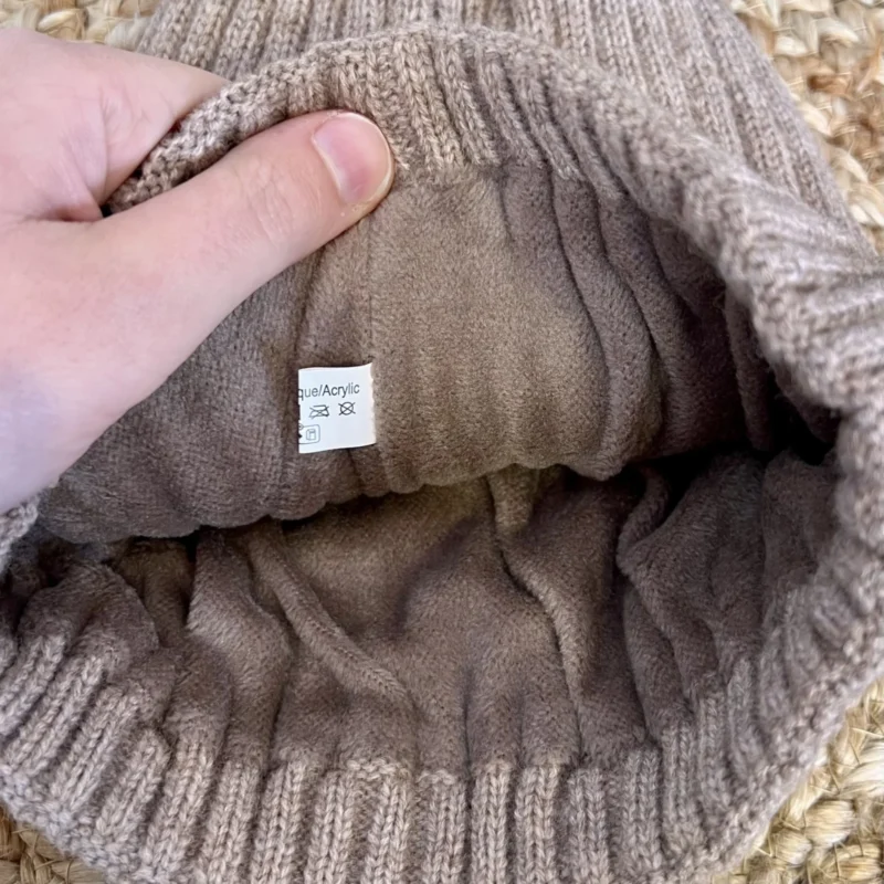 X890 - Bonnet polaire - beige - sans-taille