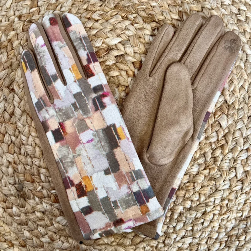 W800 - Gants graphiques - taupe - sans-taille