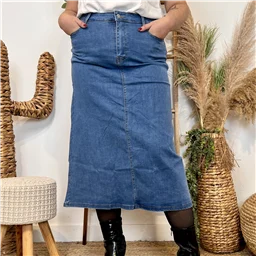 M900 - Jupe en jean Voggo (T42-T52) - denim - 50